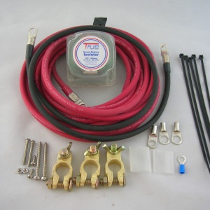 300 AMP Heavy Duty Dual Auxiliary Battery Isolator Copper Cables Complete Kit 
