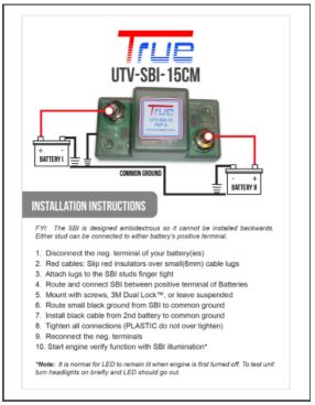 Download instruction for dual battery isolator setup