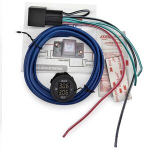 True® Single Meter Dual Display <br/> 12v Dual Battery Voltage Meter - Gauge