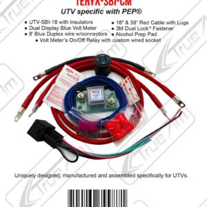 True® Kawasaki Teryx Dual Battery Connect & Monitor Kit  TERYX-SBI-CM