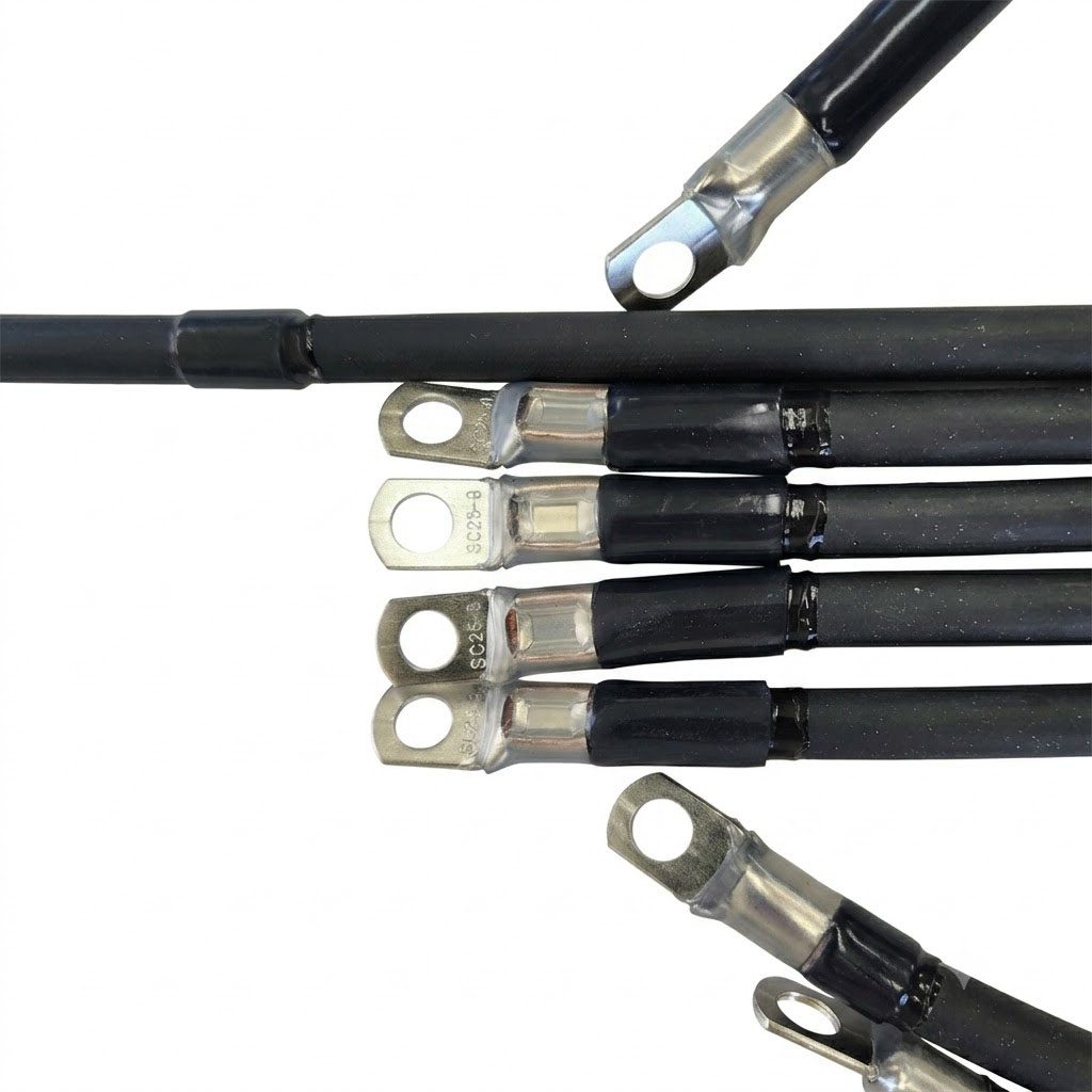 True® 7 Piece Complete Battery Cable Kit Compatible with EZGO TXT 1994-UP 36v & 48v Golf Cart Models