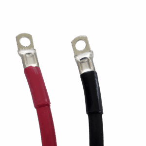 True® 24″ 4 AWG Copper Battery Cables Pos & Neg with 5/16″ & 3/8″ Lugs, 2pc