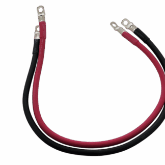 True® 24″ 4 AWG Copper Battery Cables Pos & Neg with 5/16″ & 3/8″ Lugs, 2pc