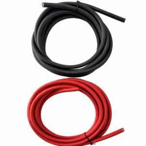 TRUE® 4 Gauge AWG 25 Ft Black + 25 Ft Red Flexible Copper USA Welding Cable