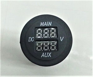 Single Meter Dual Display Volt Meter (Blue display)
