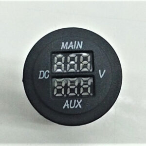 Single Meter Dual Display Volt Meter (Blue display)