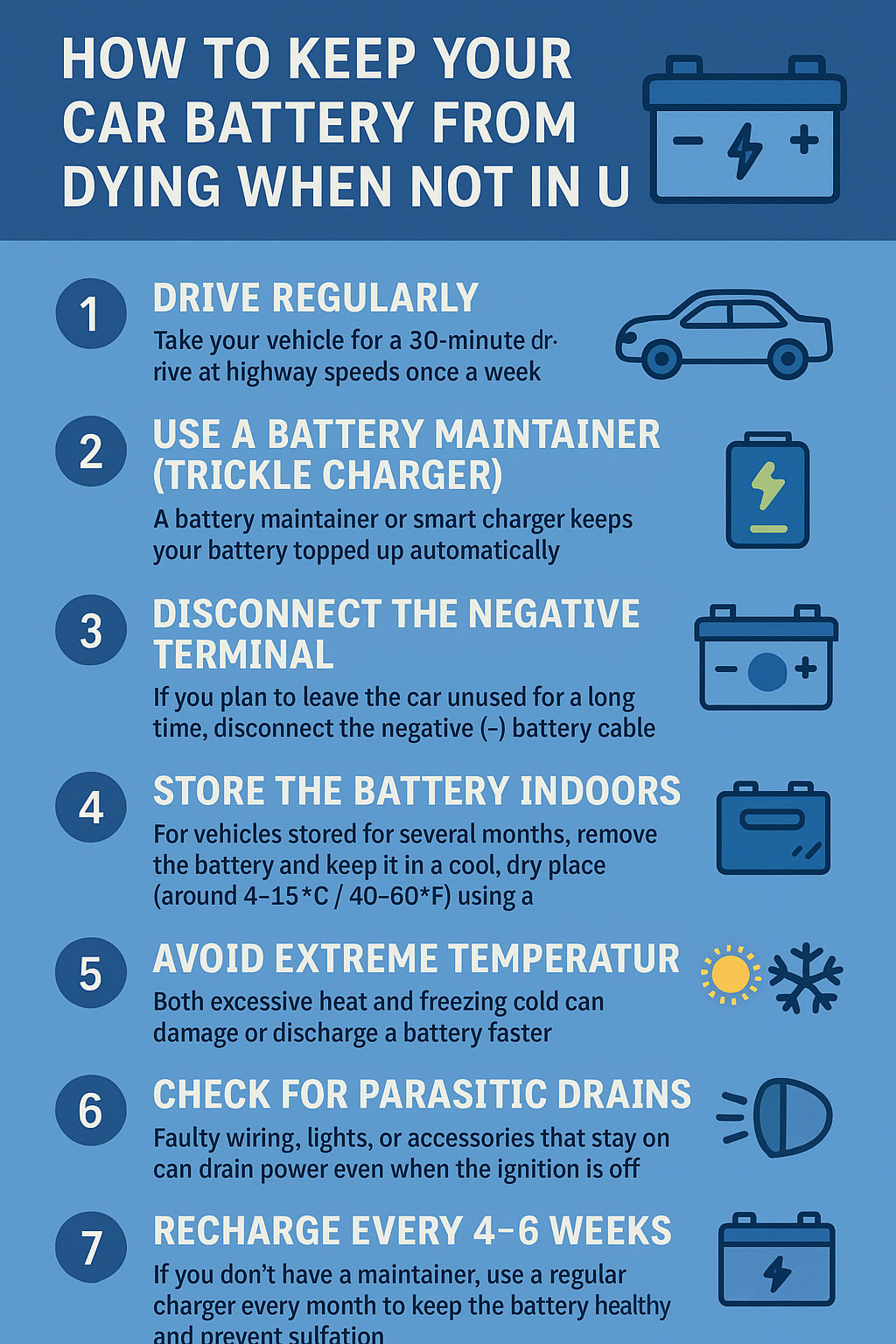 Battery Saving Infographic