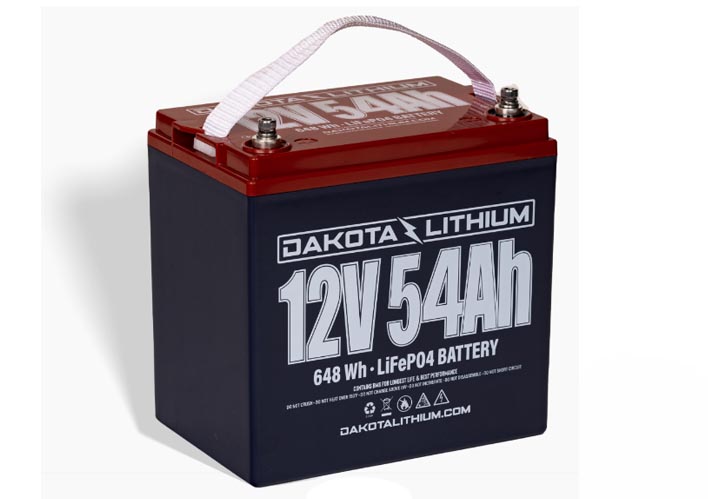 12V 54Ah Deep Cycle LiFePO4 Electronics Battery